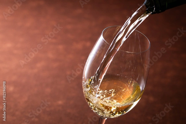 Obraz 白ワインを注ぐ
