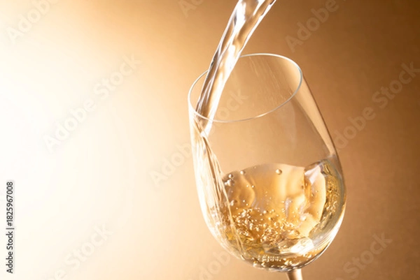 Obraz 白ワインを注ぐ