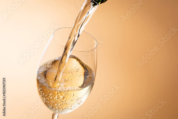 Obraz 白ワインを注ぐ
