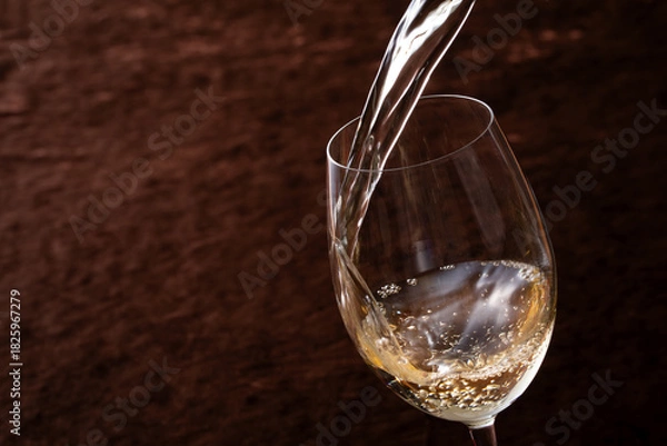 Obraz 白ワインを注ぐ