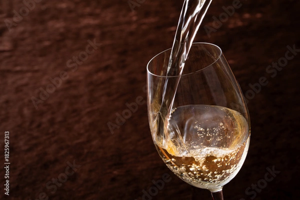 Obraz 白ワインを注ぐ