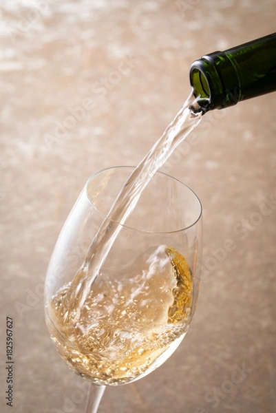 Obraz 白ワインを注ぐ