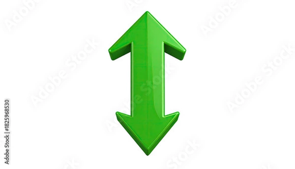 Obraz Green arrow pointing both up and down