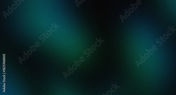 Fototapeta black Abstract background with noisy gradient Emerald Green teal with Grain Detail Texture