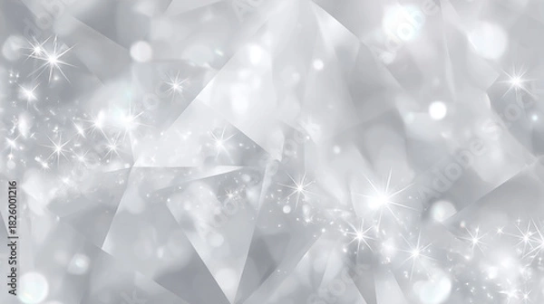 Obraz 光輝くシルバーのビジネス背景「AI生成画像」
