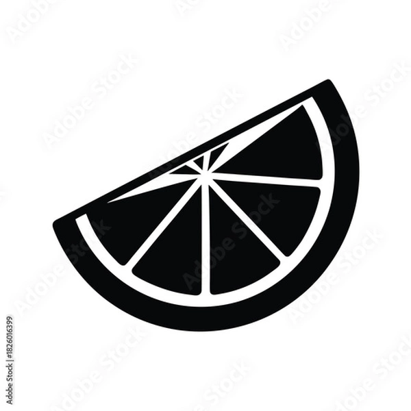 Obraz Lemon Slice Fresh Fruit Icon