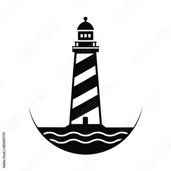 Obraz Lighthouse Near Sea Coastal Icon