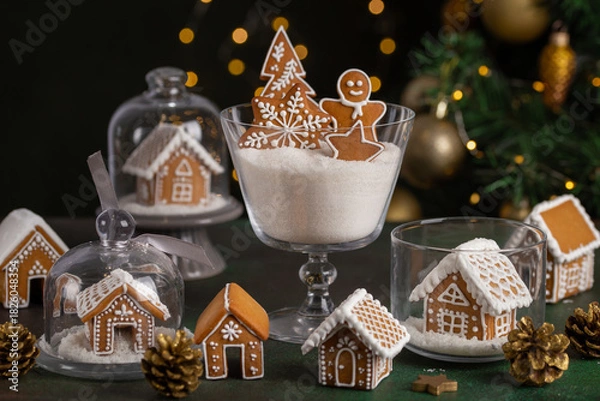 Obraz Christmas gingerbread village