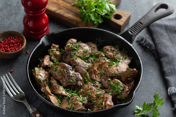 Obraz roasted chicken liver