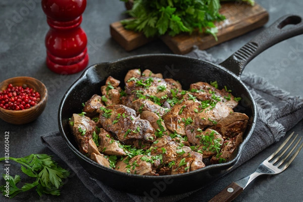 Obraz roasted chicken liver