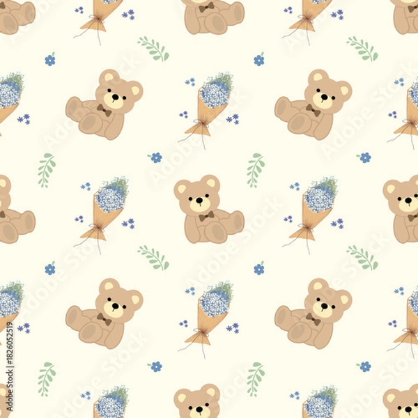 Obraz seamless pattern with teddy bears