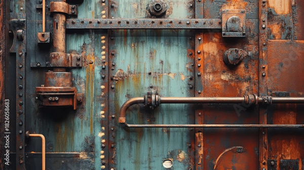 Obraz Macro printed labelfree industrial panel