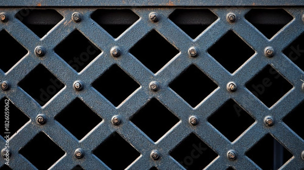 Obraz Macro ventilation grille industrial pattern