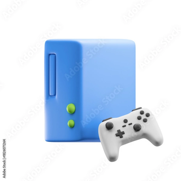 Obraz gaming console 3d illustration