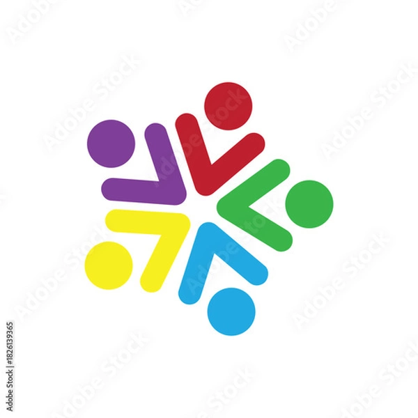 Obraz community    icon animation simple flat