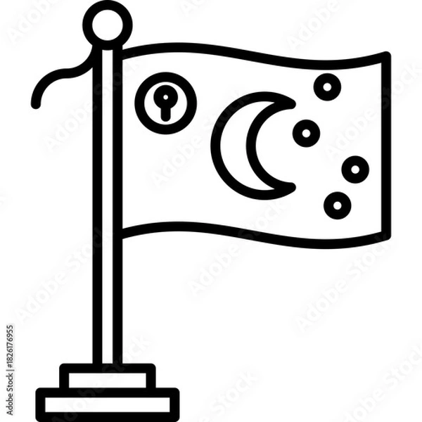 Obraz Cocos Island Icon