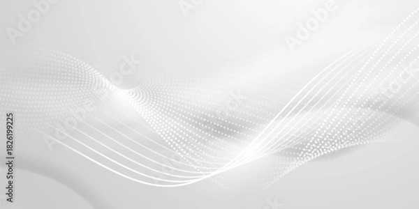 Obraz white abstract background modern vector illustration