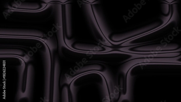 Obraz Dark abstract liquid flow pattern with subtle smooth gradients and organic wavy forms creating a mysterious, modern texture background, perfect for contemporary design, digital art projects, and sleek