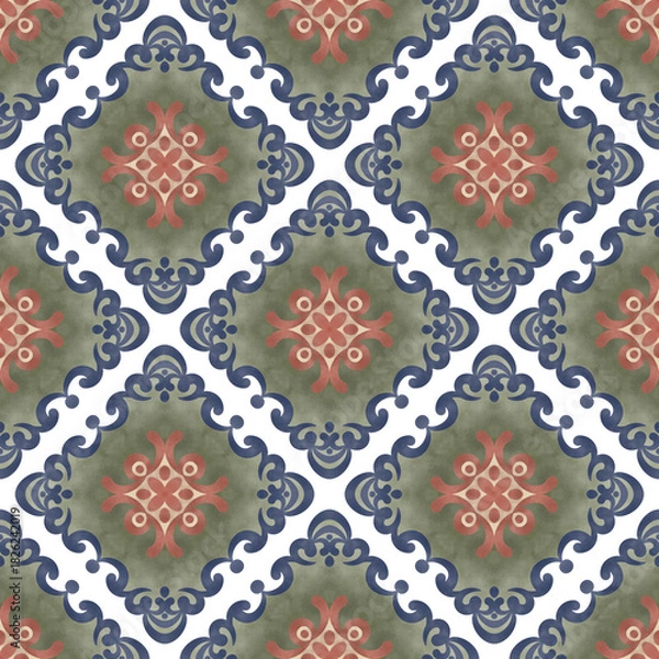 Fototapeta seamless floral pattern