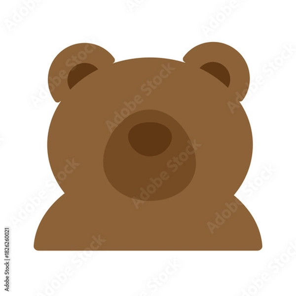 Fototapeta 熊（ヒグマ）　イラスト