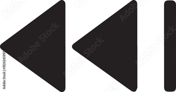 Fototapeta Rewind button icon