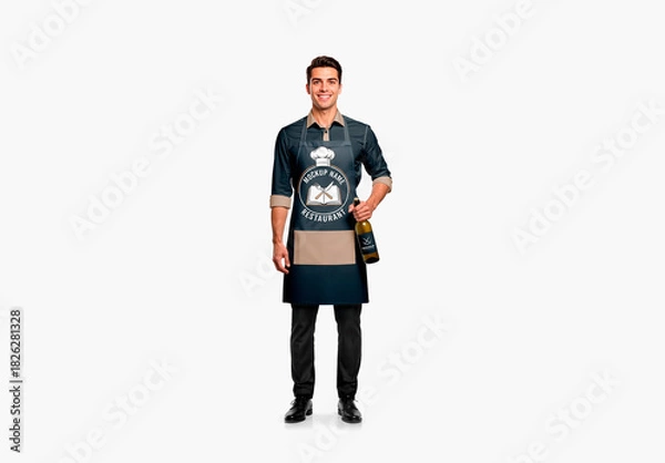 Fototapeta Man In Apron Mockup