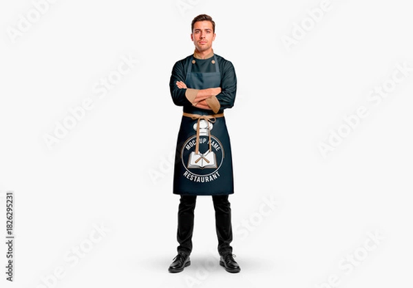 Fototapeta Man In Apron Mockup