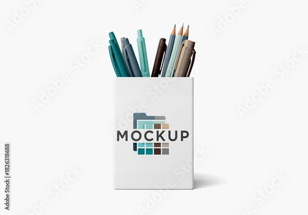 Fototapeta Desktop Organizer Filled Mockup