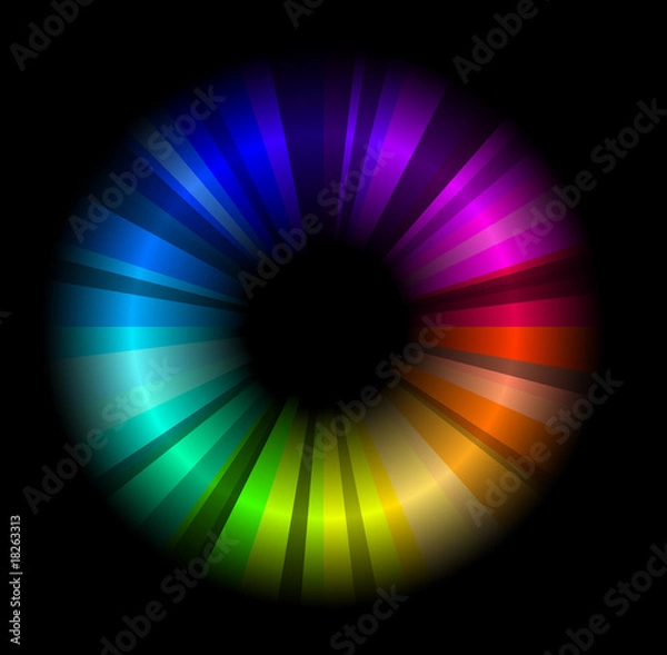 Obraz abstract rainbow circle background