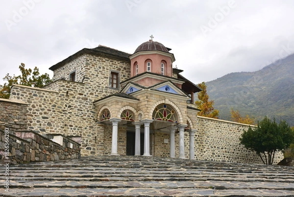 Obraz monastery in village Akritochori near village Sidirokastro in Greece