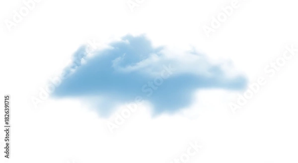 Obraz cloud formation against a in a serene sky scene on transparent background