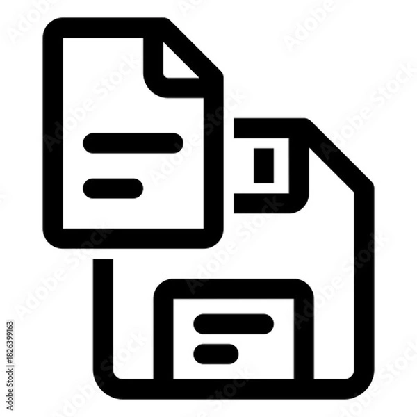 Fototapeta file floppy disk icon