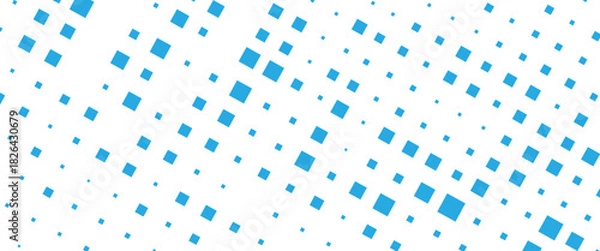 Obraz Vector new style blue geometric squares technology pattern design	