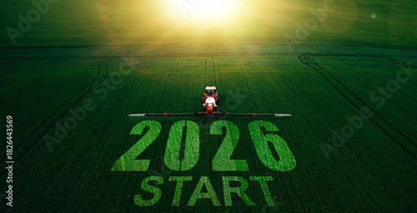 Obraz Successful new year 2026 with successful objectives in agriculture and business	
