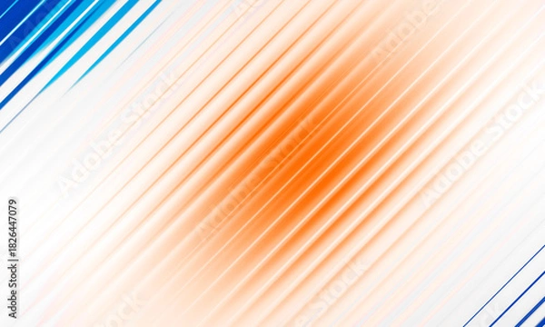 Obraz Blue Yellow White Glass Wave Lines – Modern Abstract Ribbed Stripe Illustration