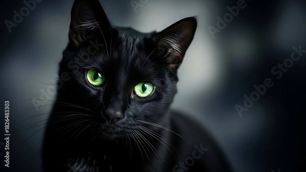 Obraz “Small kitten playing with red wool ball on wooden floor, warm home environment, cute active pose, soft natural lighting, adorable playful moment