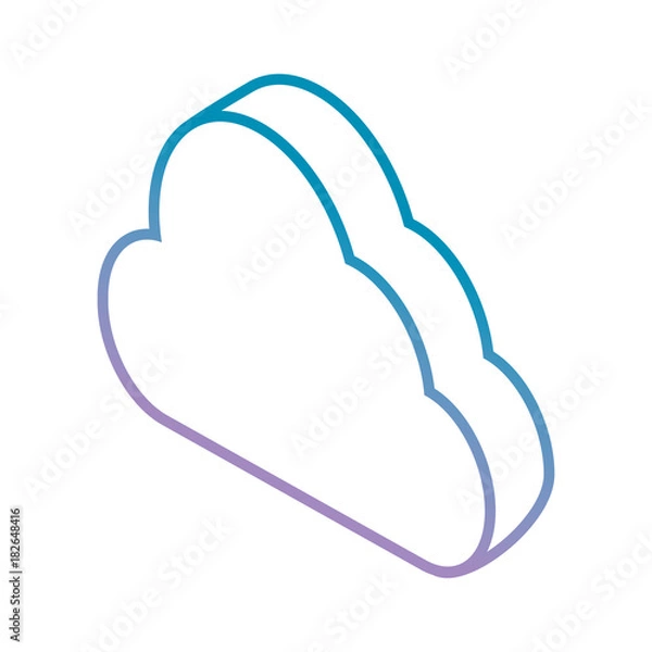 Obraz cloud  vector illustration