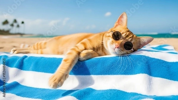 Obraz “Majestic long-haired white cat sitting indoors with soft warm light, elegant fur texture, calm expression, premium pet portrait style