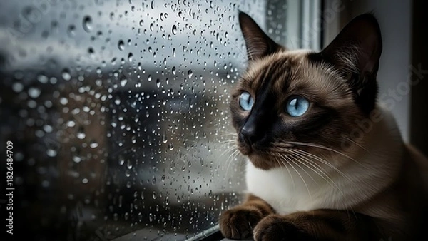 Obraz “Modern corporate team sitting around a glass conference table in a bright meeting room, professional office environment, teamwork and business discussion