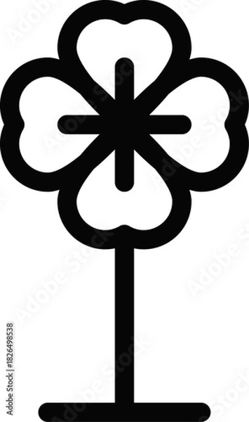 Fototapeta Four Leaf Spring Flower