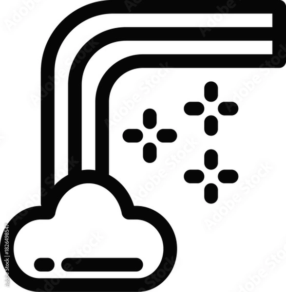 Obraz Spring Rainbow Over Clouds