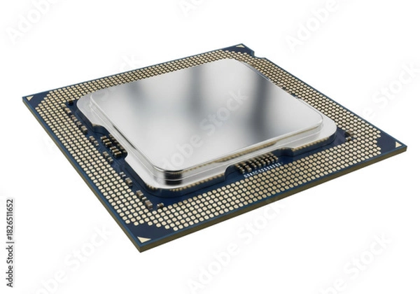 Obraz Isolated computer CPU chip hardware component for a desktop PC, used for processing data