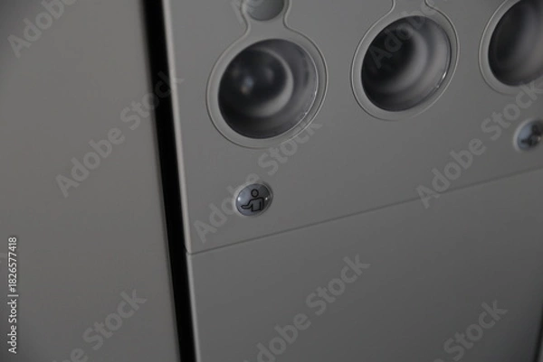 Obraz Flight attendant call button.