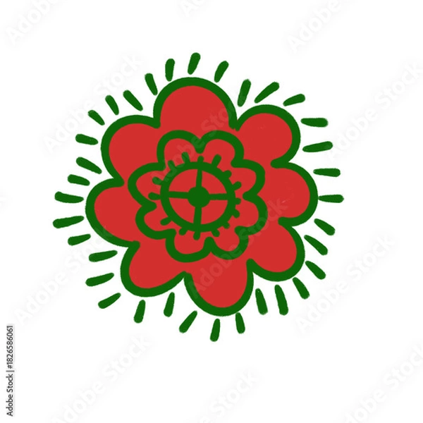 Fototapeta abstract flower vector illustration