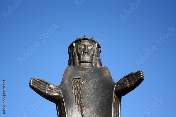 Obraz Statue auf Friedhof