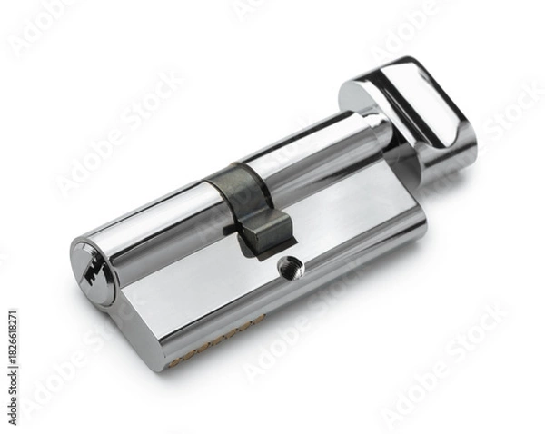 Obraz Metal door lock cylinder