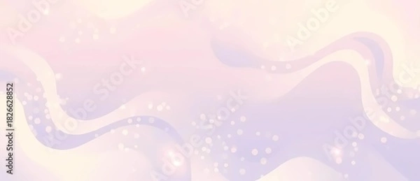 Obraz 淡いピンクと紫の波の抽象的な背景