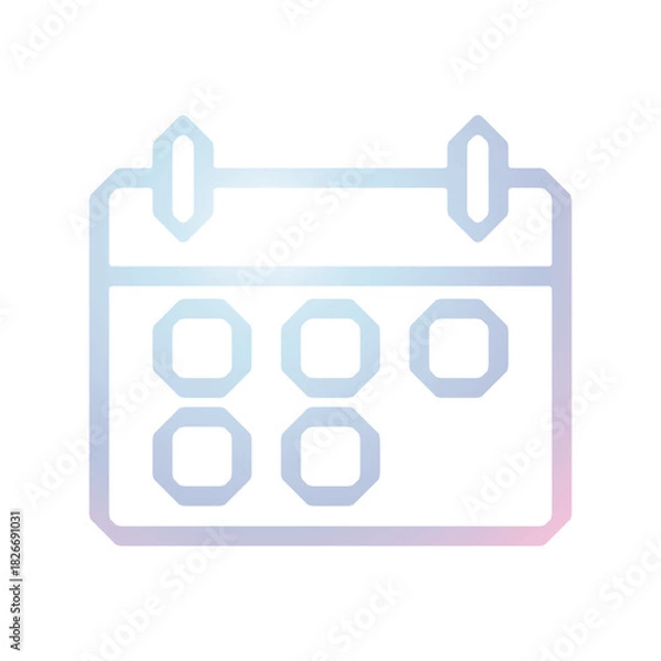 Fototapeta Calender icon design template