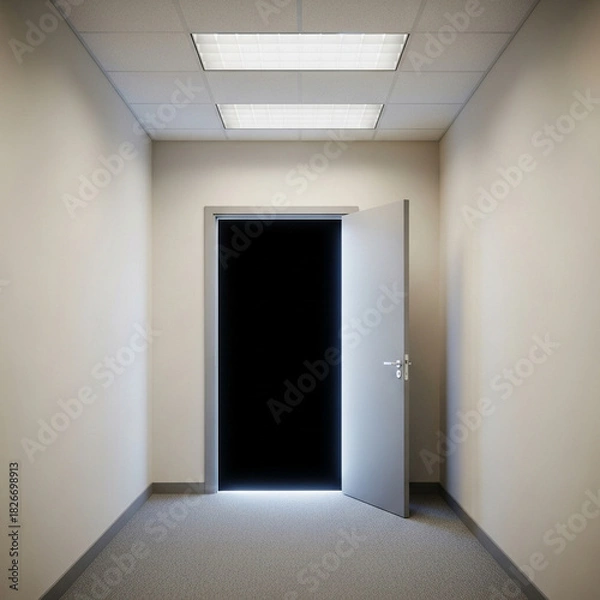 Obraz 어디로 통하는 지 알 수가 없는 백색의 문