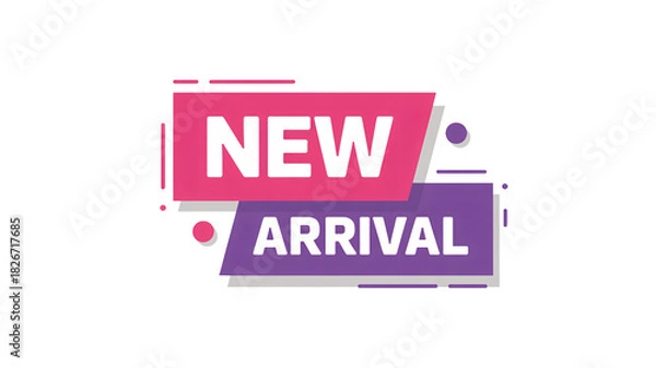 Fototapeta Promote your latest products and offerings with this vibrant new arrival graphic to grab attention and boost your sales, perfect for social media
